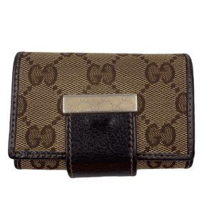 Authentic Gucci GG 6-ring key holder